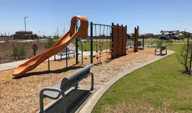 yellow slide and play structure