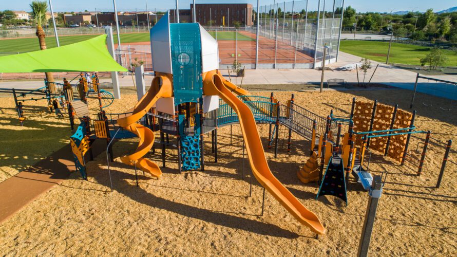 playground equipment at Eastmark Great