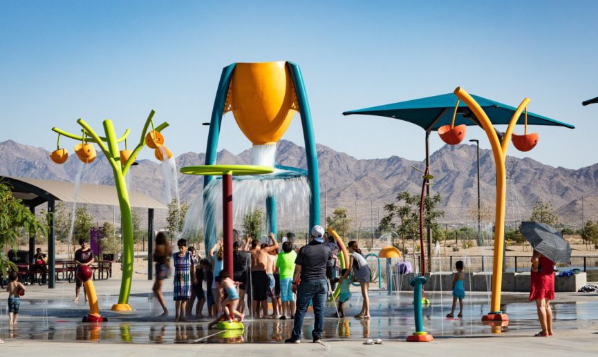 Festival Fields Splash Pad - Commercial Playground Equipment