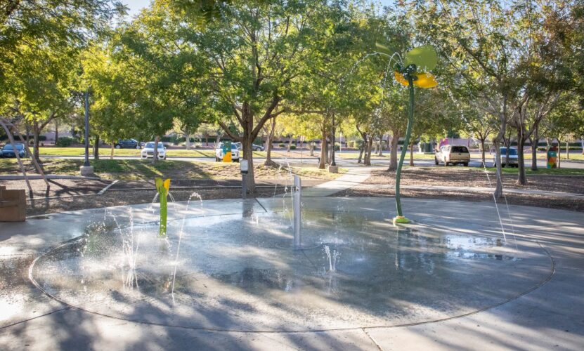 water features at Bruce Trent Park