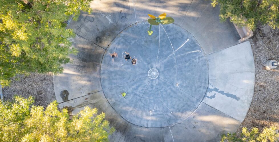 splash pad at Bruce Trent Park