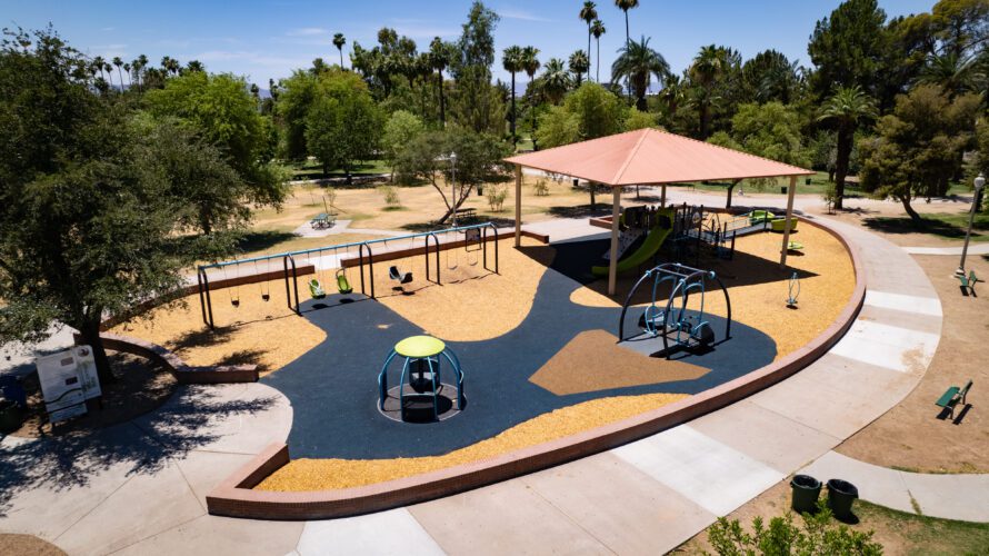 ground surfacing at Encanto park