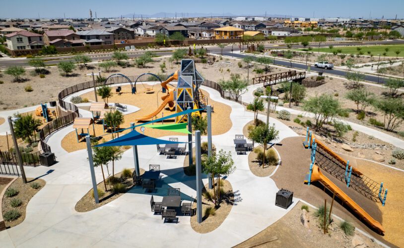 shade strucutres at Insperian Park