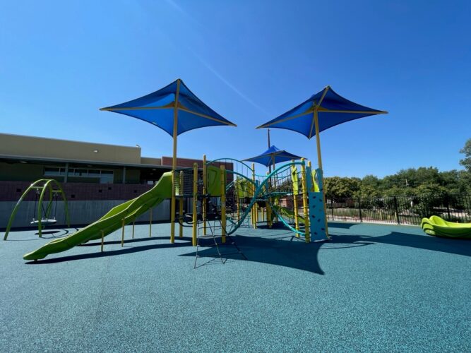 playground equipment at Ohkay Owingeh Community School Wellness Center