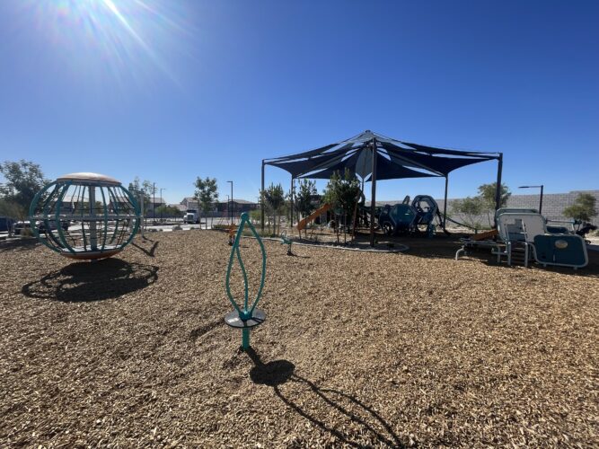 playground equipment at Sun Trails park