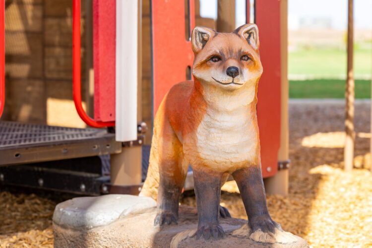 play fox on the playground