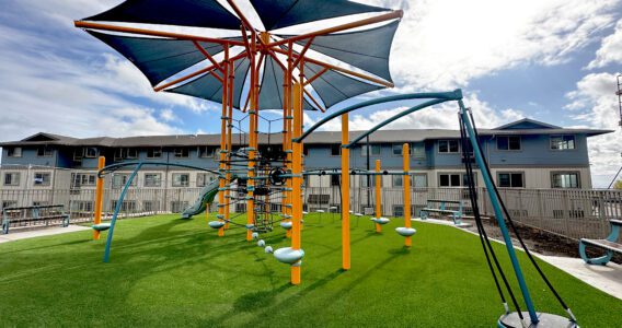 playground equipment at Kaulana Mahina Apartments