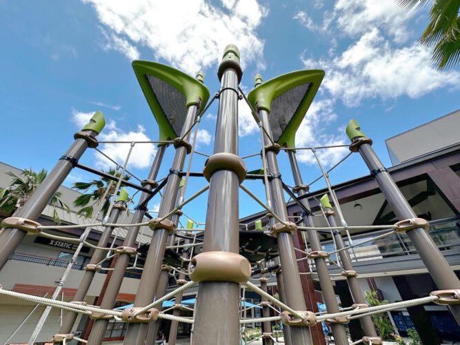 playground equipment at Manoa Marketplace