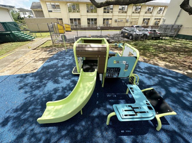 playground equipment at PACT Hawaii - Fern Campus