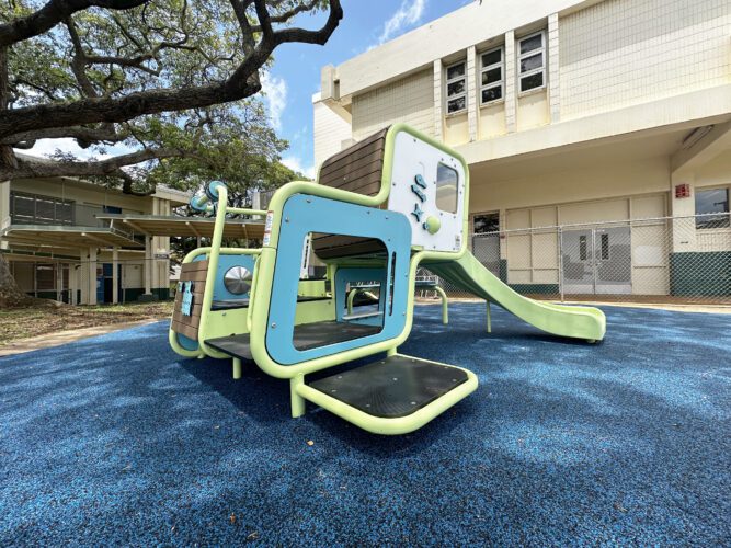 playground equipment at PACT Hawaii - Fern Campus