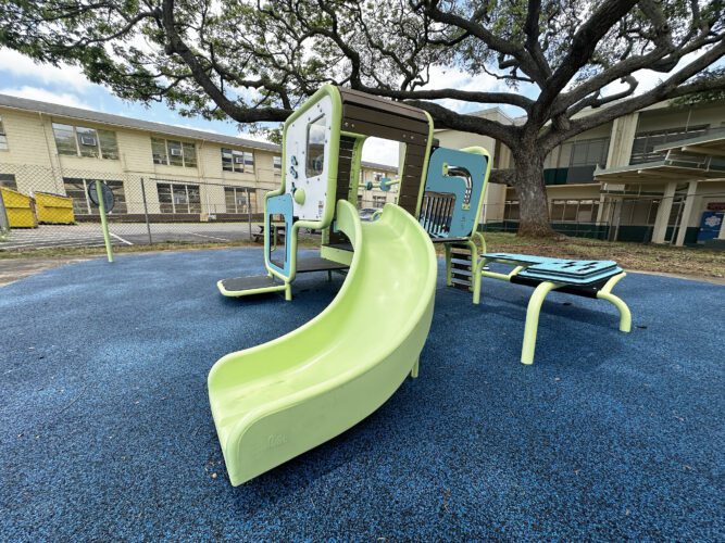 playground equipment at PACT Hawaii - Fern Campus