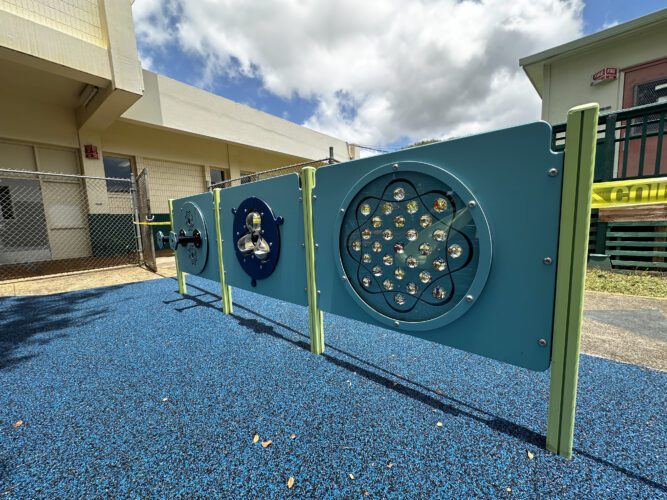 playground equipment at PACT Hawaii - Fern Campus