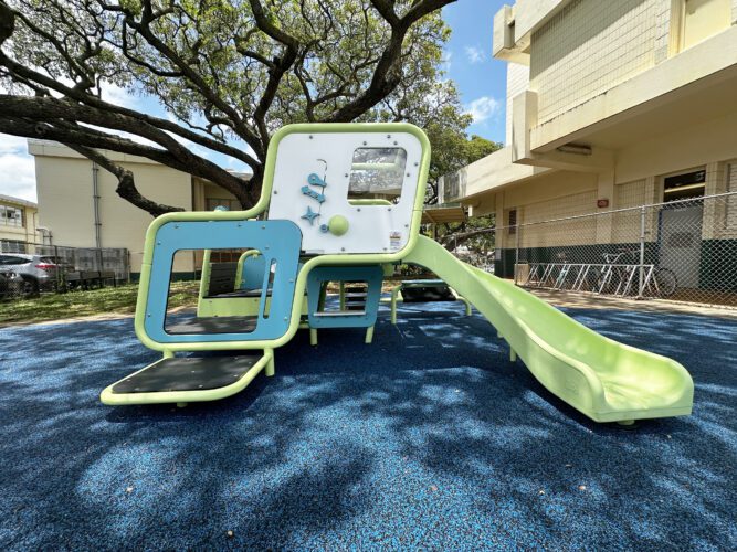 playground equipment at PACT Hawaii - Fern Campus